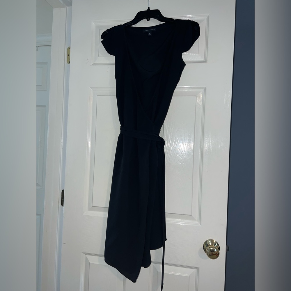 Banana Republic black wrap dress